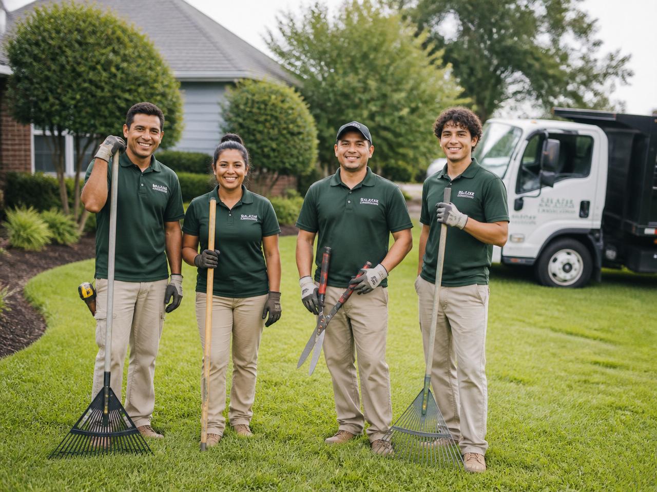 The Green Horizon Landscaping crew